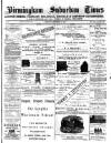 Birmingham Suburban Times Saturday 18 September 1886 Page 1
