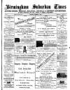 Birmingham Suburban Times Saturday 16 October 1886 Page 1