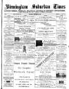 Birmingham Suburban Times Saturday 30 October 1886 Page 1