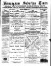 Birmingham Suburban Times Saturday 25 December 1886 Page 1