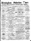 Birmingham Suburban Times Saturday 13 August 1887 Page 1