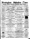 Birmingham Suburban Times Saturday 08 October 1887 Page 1