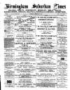 Birmingham Suburban Times Saturday 04 February 1888 Page 1