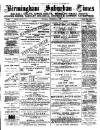 Birmingham Suburban Times Saturday 29 September 1888 Page 1