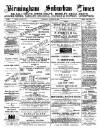 Birmingham Suburban Times Saturday 13 October 1888 Page 1