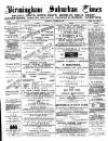 Birmingham Suburban Times Saturday 20 October 1888 Page 1