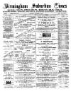 Birmingham Suburban Times Saturday 10 November 1888 Page 1