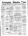 Birmingham Suburban Times Saturday 05 October 1889 Page 1