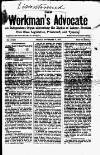 Workman's Advocate (Merthyr Tydfil) Friday 05 November 1875 Page 1
