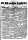Rhondda Socialist Newspaper Saturday 23 November 1912 Page 1