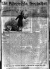 Rhondda Socialist Newspaper Saturday 04 January 1913 Page 1