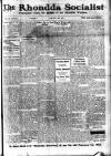 Rhondda Socialist Newspaper Saturday 18 January 1913 Page 1