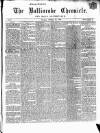Ballinrobe Chronicle and Mayo Advertiser Saturday 10 November 1866 Page 1