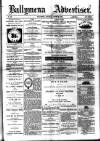 Ballymena Advertiser Saturday 25 August 1883 Page 1