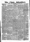 Clare Advertiser and Kilrush Gazette Saturday 19 November 1870 Page 1
