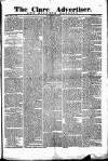 Clare Advertiser and Kilrush Gazette Saturday 22 November 1873 Page 1