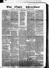 Clare Advertiser and Kilrush Gazette Saturday 15 July 1882 Page 1
