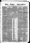 Clare Advertiser and Kilrush Gazette Saturday 12 August 1882 Page 1