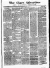 Clare Advertiser and Kilrush Gazette Saturday 15 January 1887 Page 1