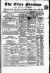 Clare Freeman and Ennis Gazette Saturday 31 August 1861 Page 1