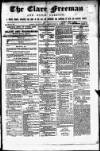 Clare Freeman and Ennis Gazette Saturday 03 December 1864 Page 1