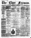 Clare Freeman and Ennis Gazette Saturday 28 October 1876 Page 1