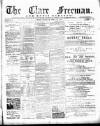 Clare Freeman and Ennis Gazette Saturday 14 April 1883 Page 1