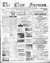Clare Freeman and Ennis Gazette Saturday 01 September 1883 Page 1