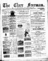 Clare Freeman and Ennis Gazette Wednesday 16 January 1884 Page 1