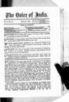 Voice of India Sunday 01 February 1885 Page 1