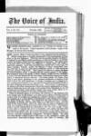 Voice of India Thursday 01 October 1885 Page 1