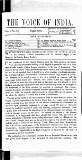 Voice of India Sunday 01 August 1886 Page 1
