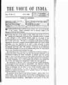 Voice of India Sunday 01 July 1888 Page 1