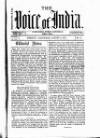 Voice of India Saturday 03 August 1901 Page 1