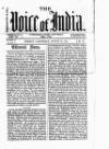 Voice of India Saturday 31 August 1901 Page 1