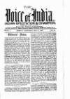Voice of India Saturday 17 May 1902 Page 1
