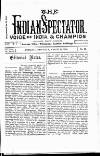 Voice of India Saturday 12 March 1910 Page 1