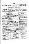 Indian Daily News Wednesday 11 March 1896 Page 1