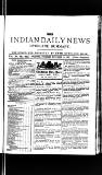 Indian Daily News Thursday 12 November 1903 Page 1