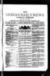 Indian Daily News Thursday 27 July 1905 Page 1