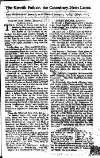 Kentish Weekly Post or Canterbury Journal Sat 11 Jan 1729 Page 1