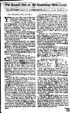 Kentish Weekly Post or Canterbury Journal Wed 22 Jan 1729 Page 1