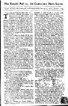 Kentish Weekly Post or Canterbury Journal Wed 12 Feb 1729 Page 1