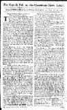Kentish Weekly Post or Canterbury Journal Wed 19 Mar 1729 Page 1
