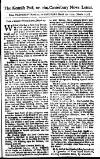 Kentish Weekly Post or Canterbury Journal Sat 29 Mar 1729 Page 1