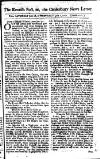 Kentish Weekly Post or Canterbury Journal Wed 02 Jul 1729 Page 1