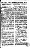 Kentish Weekly Post or Canterbury Journal Wed 13 Aug 1729 Page 1