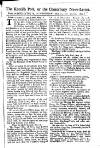 Kentish Weekly Post or Canterbury Journal Wed 20 May 1730 Page 1