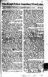 Kentish Weekly Post or Canterbury Journal Sat 03 Jan 1736 Page 1