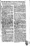 Kentish Weekly Post or Canterbury Journal Wed 04 Feb 1736 Page 1